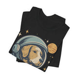 Astronaut Dog Unisex Tee | Cute Pet Lover Shirt, Dog Lover Gift, Space Themed Tee, Fun Casual Wear, Everyday Style