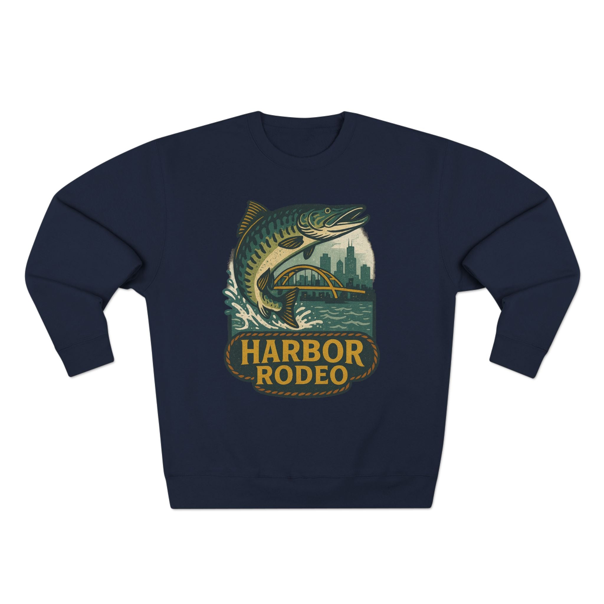Harbor Rodeo Sweatshirt - Unisex Cozy Crewneck, Fall Fashion, Halloween Gift, Nature Lover Apparel, Casual Style