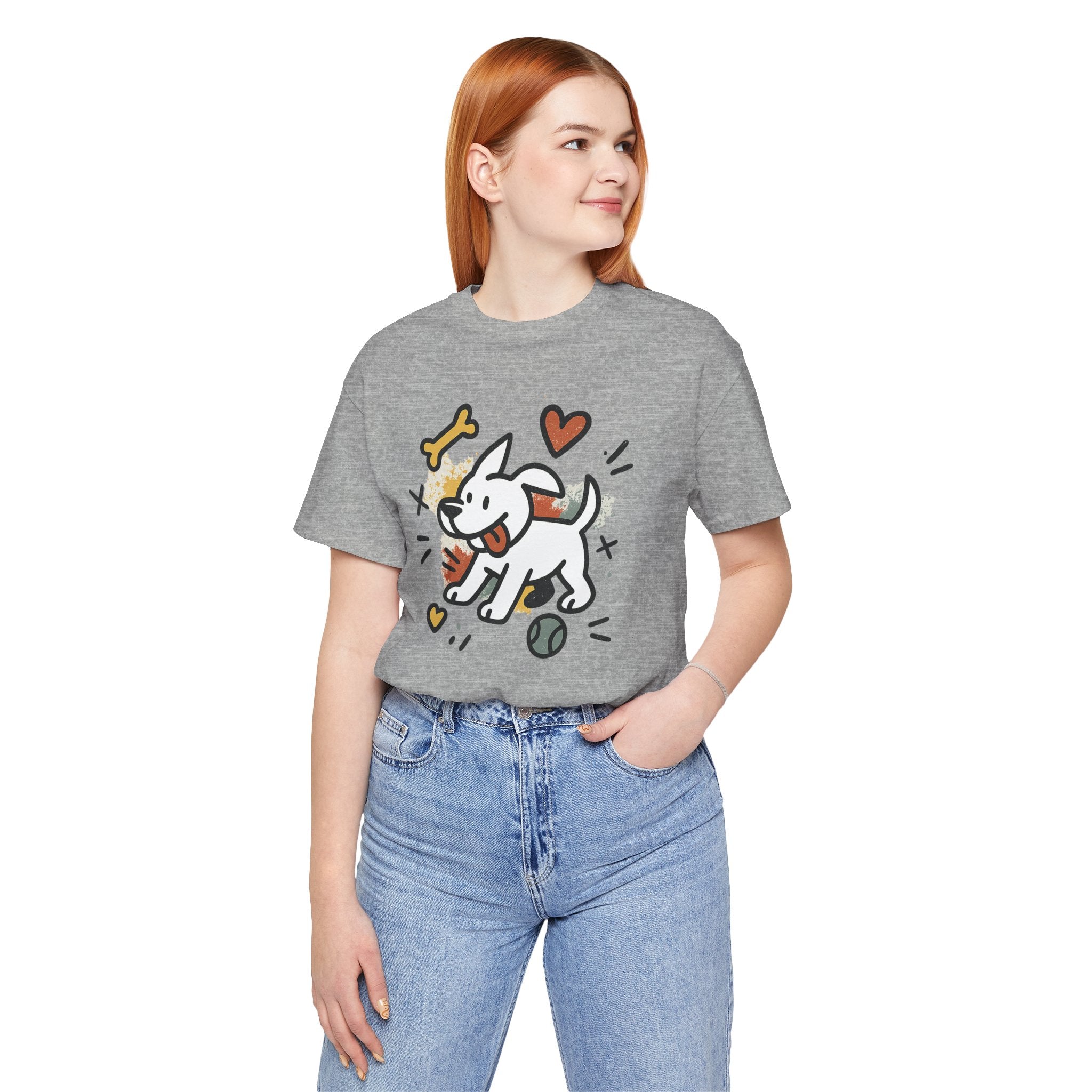 Dog Tee - Playful Unisex Jersey Short Sleeve Tee, dog lover tshirt