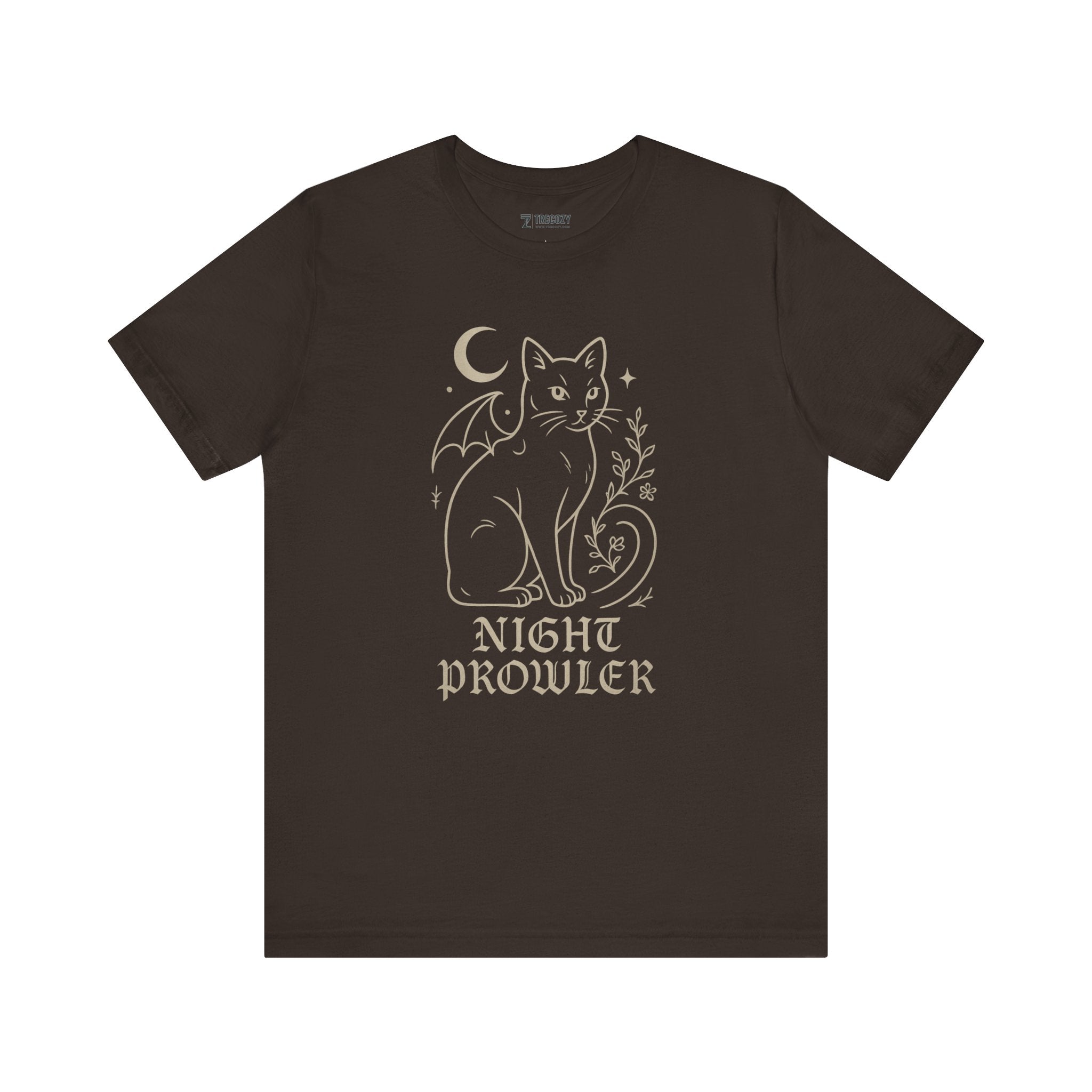 Night Prowler Cat Tee, Cozy TShirt, Gift for Pet Owners, Trending Cute Animal Top, Cute Reptile Tshirt