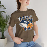 Orca Katana Shirt, Funny Animal Lover Tee, Cozy Gift for Samurai Lover, Kawaii Orca Whale Graphic Tee
