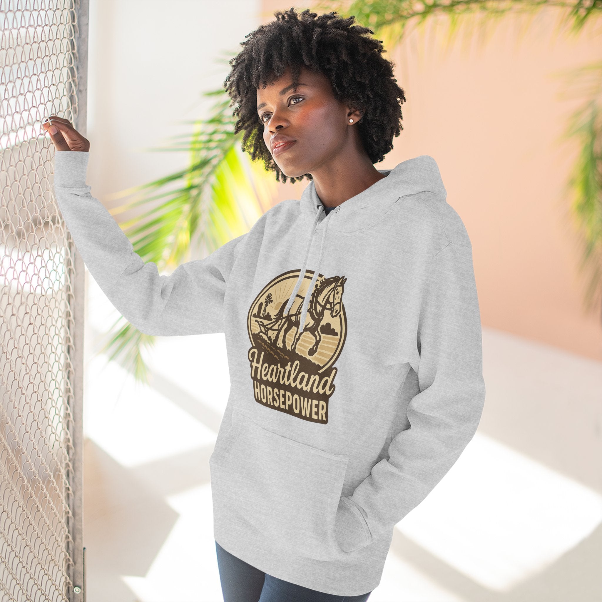 Heartland Horse Power Hoodie: Cozy, Casual Sweatshirt for Outdoor Enthusiasts, Fall Fashion, Gift for Nature Lovers, Adventure Wear, Weekend Vibes