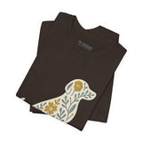 Floral Dog Lover Tee, Pet Shirt, Unisex Animal Tee, Gift for Dog Owners, Eco-Friendly Apparel