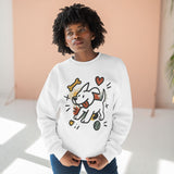 Cute Dog Lover Crewneck Sweatshirt, Cozy Pet Gift, Animal Lover Apparel, Fun Dog Design, Perfect for Dog Owners, Casual Everyday Wear