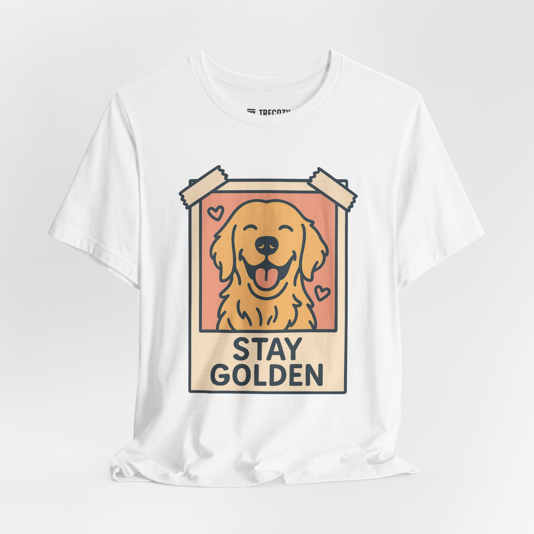 Stay Golden Dog Tee, Cozy TShirt, Gift for Pet Owners, Trending Cute Animal Top, Cute Dog Tshirt