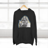 Psychedelic Gorilla Hoodie – Hand-Drawn Banana Graphic, Bold Neon Urban Streetwear, Perfect for Gifts, Lounging, Nature Lovers