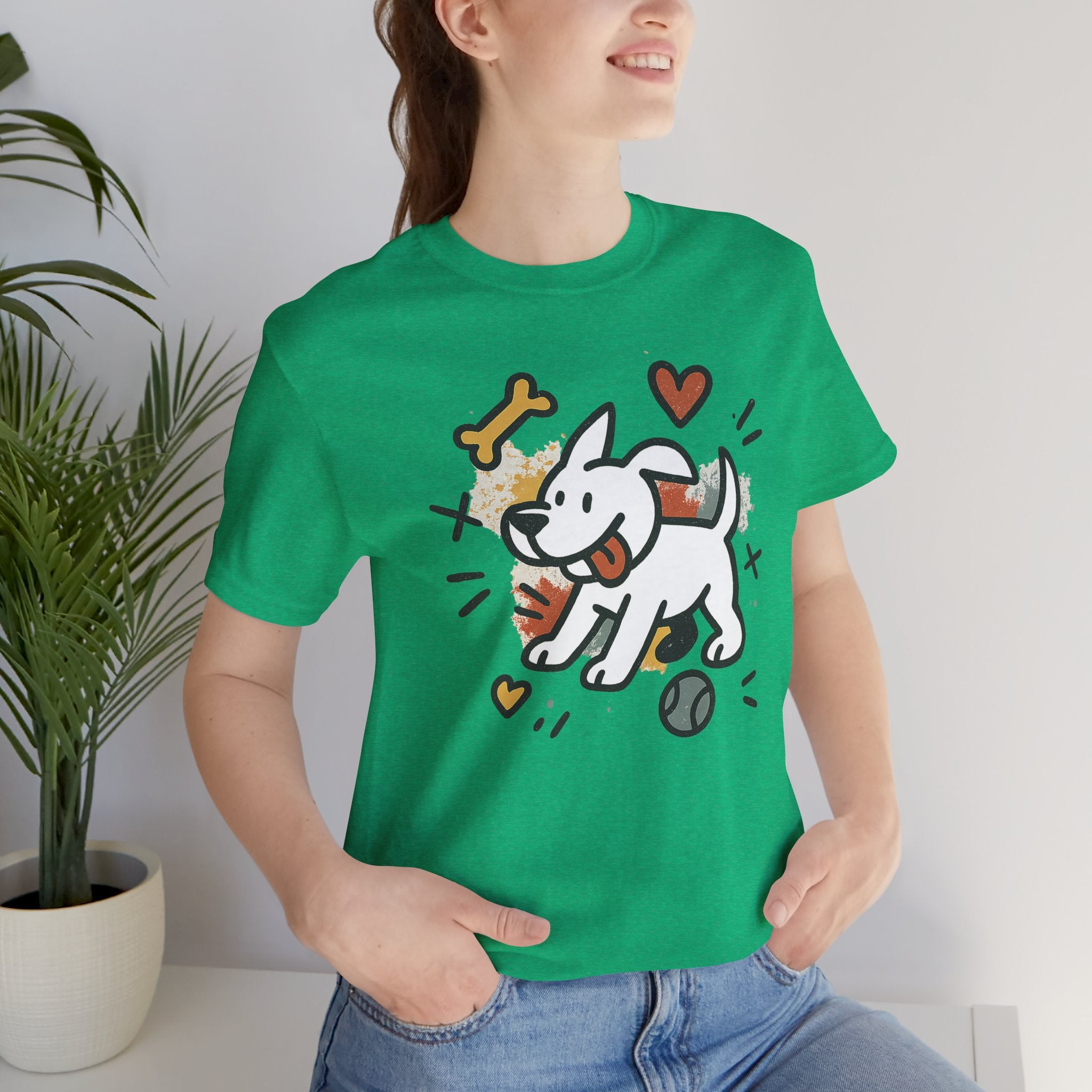 Dog Tee - Playful Unisex Jersey Short Sleeve Tee, dog lover tshirt