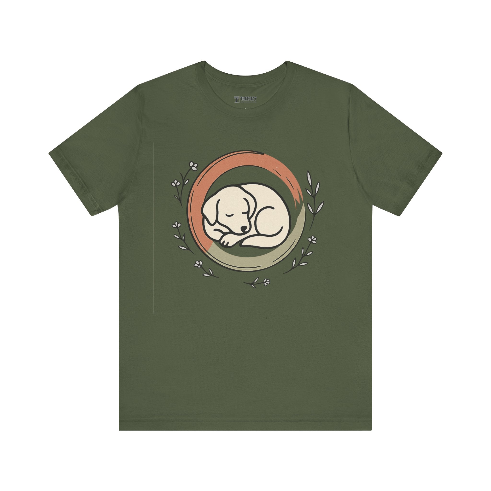 Sleeping Puppy Tee, Cozy TShirt, Gift for Pet Owners, Trending Cute Animal Top, Cute Dog Tshirt