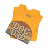Dog Dad Retro Tee | Unisex Short Sleeve T-Shirt, Gift for Dog Lovers, Pet Dad Shirt, Casual Wear, Birthday Gift