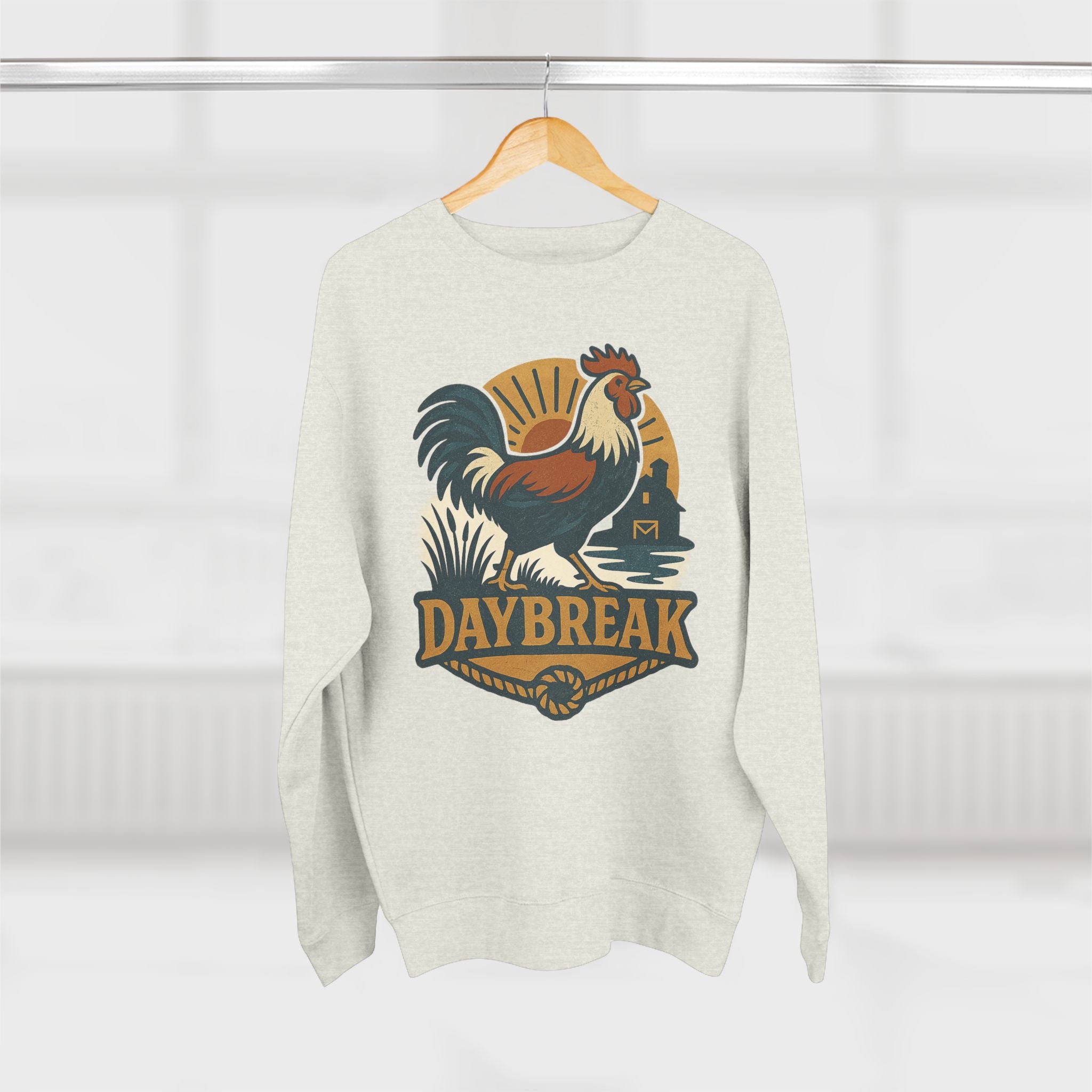 Daybreak Unisex Crewneck Sweatshirt | Cozy Fall Fashion, Gift for Nature Lovers, Perfect for Outdoors & Running, Seasonal Apparel