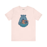 Cute Capybara Ramen Shirt, Funny Animal Lover Tee, Cozy Gift for Foodie Fans, Trending Noodle Slurping Capybara Top, Kawaii Ramen Graphic Tee