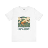Frog Tee - Chill Ukyo-e Frog Style Japanese Art Unisex Jersey Short Sleeve Tee