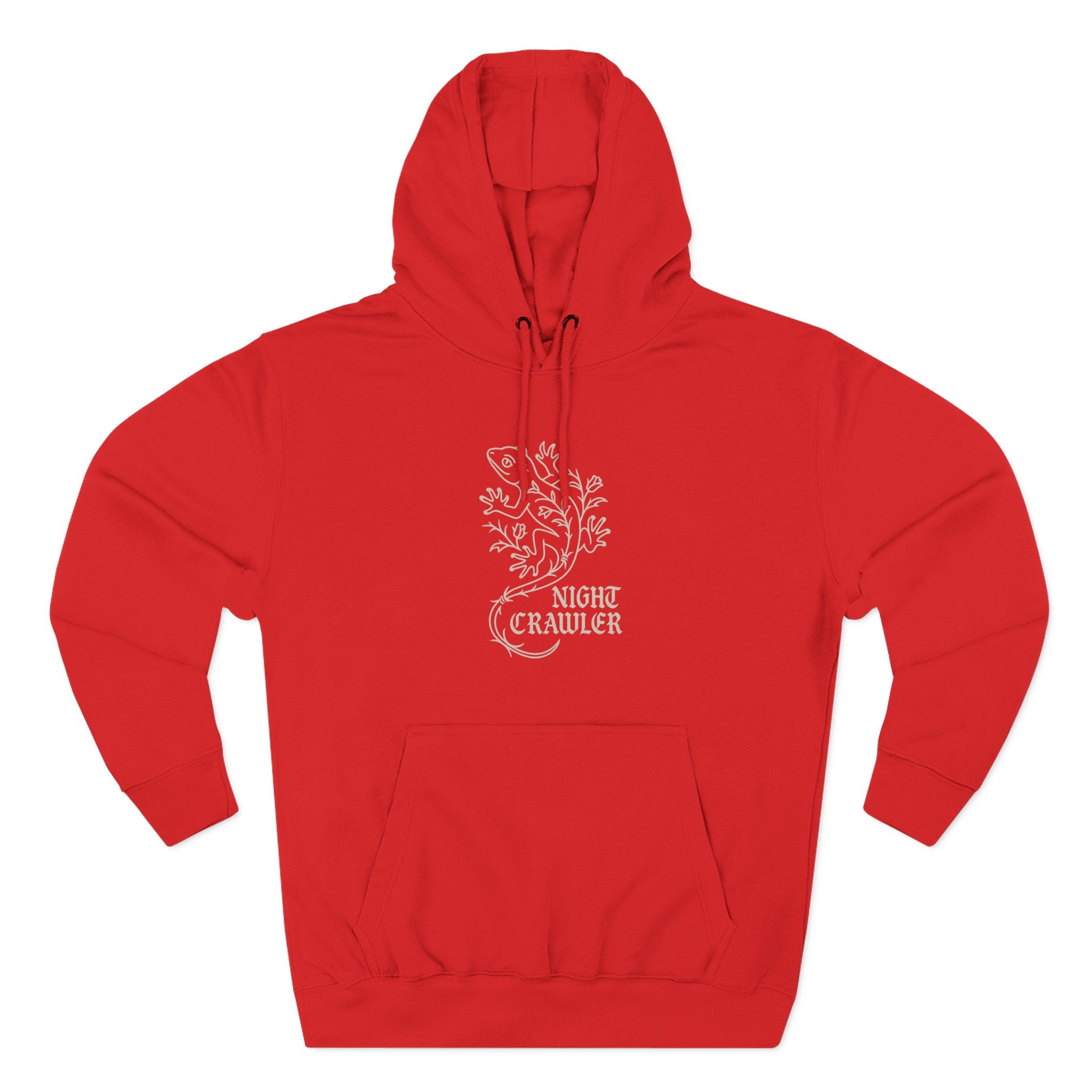Night Crawler Fleece Hoodie - Unleash Happiness, Pet Parent Gift, Cozy Sweatshirt, Reptile Lover Wardrobe, Comfortable Hooded Sweatshirt