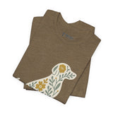 Floral Dog Lover Tee, Pet Shirt, Unisex Animal Tee, Gift for Dog Owners, Eco-Friendly Apparel