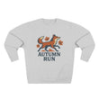 Autumn Run Fox Unisex Crewneck Sweatshirt | Cozy Fall Fashion, Gift for Nature Lovers, Perfect for Outdoors & Running, Seasonal Apparel