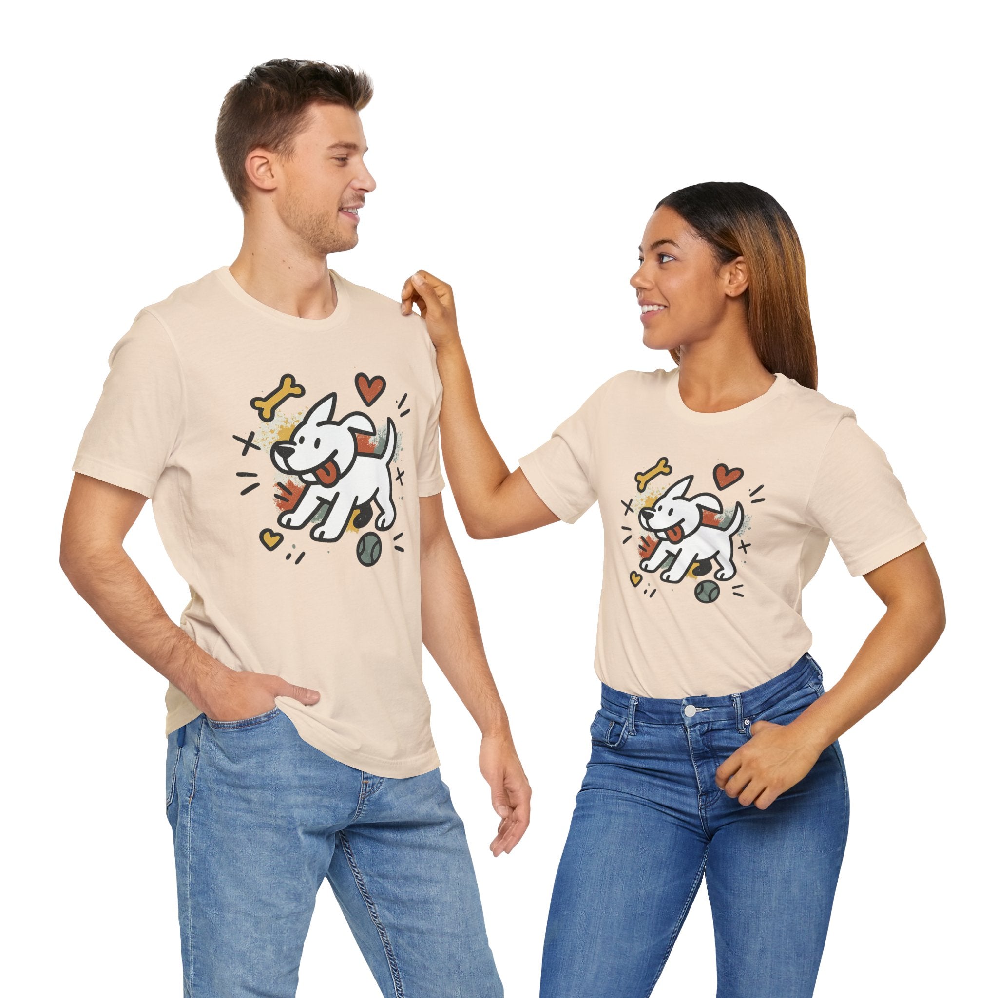 Dog Tee - Playful Unisex Jersey Short Sleeve Tee, dog lover tshirt