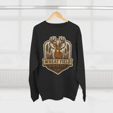 Wheat Field Whitetail Deer Sweatshirt - Unisex Cozy  Crewneck, Fall Fashion, Nature Lover Apparel, Casual Style
