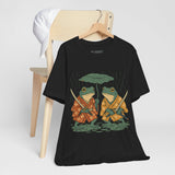 Frog Tee, Ukyo-e Cozy TShirt, Gift, Trending Cute Animal Top, Cute Frog Tshirt