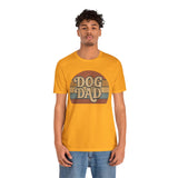 Dog Dad Retro Tee | Unisex Short Sleeve T-Shirt, Gift for Dog Lovers, Pet Dad Shirt, Casual Wear, Birthday Gift