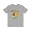 Fishing-Themed Unisex Jersey Tee - Gone Fishing T-Shirt, Outdoor Enthusiast Gift, Summer Apparel, Casual Wear, Fishing Trip Essentials