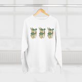 Playful Rabbit Sweatshirt - Cute Unisex Crewneck, Spring Apparel, Easter Gift, Cozy Wear, Animal Lover's Fashion