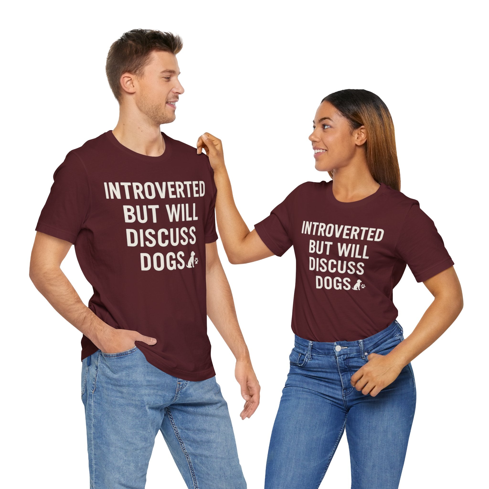 Introverted Dog Lover Tee, Funny Animal Shirt, Pet Lover Gift, Introvert Humor, Birthday Gift for Dog Owners