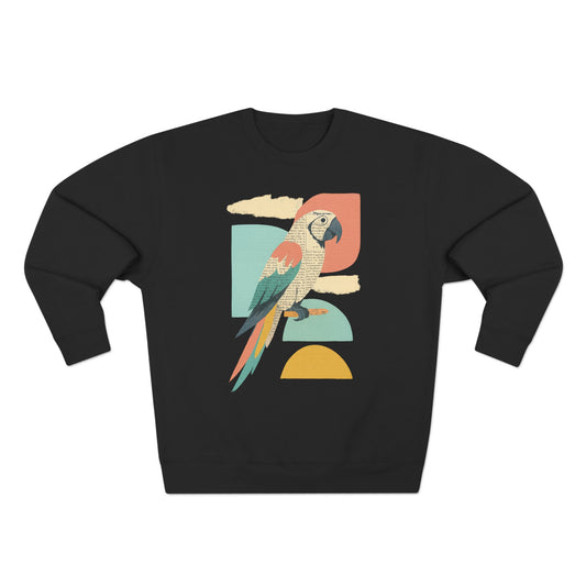 Tropical Parrot Sweatshirt, Cozy Crewneck for Bird Lovers, Casual Wear, Vacation Vibes, Unisex Fashion, Gift for Animal Enthusiasts