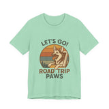 Adventure Dog Road Trip Tee, Unisex Graphic Shirt, Pawsome Travel Shirt, Pet Lover Gift, Outdoor Adventure Apparel