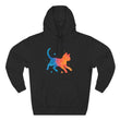 Pet Lovers Three-Panel Fleece Hoodie, Cat and Dog Hoodie, Unique Pet Apparel, Cozy Animal Lover Gift, Cute Hoodie for Pet Owners