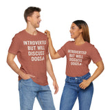 Introverted Dog Lover Tee, Funny Animal Shirt, Pet Lover Gift, Introvert Humor, Birthday Gift for Dog Owners