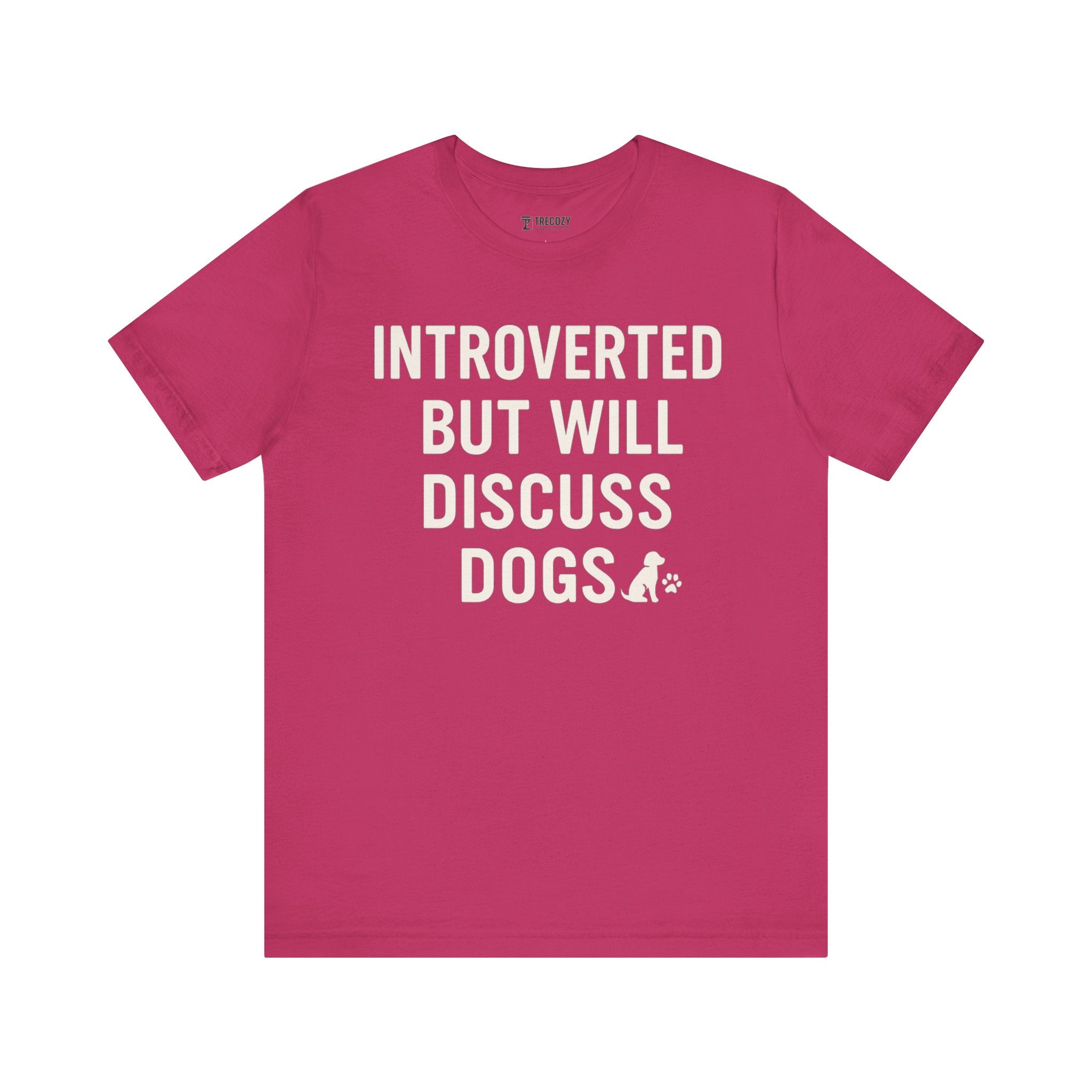 Introverted Dog Lover Tee, Funny Animal Shirt, Pet Lover Gift, Introvert Humor, Birthday Gift for Dog Owners