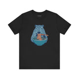 Cute Capybara Ramen Shirt, Funny Animal Lover Tee, Cozy Gift for Foodie Fans, Trending Noodle Slurping Capybara Top, Kawaii Ramen Graphic Tee