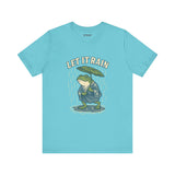 Ukyo-e Double Frog Tee - Let It Rain Happy, Ukyo-e Cozy TShirt, Gift, Trending Cute Animal Top, Cute Frog Tshirt