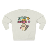 Sweat It And Regret It Unisex Sweatshirt, Funny Gift for Animal Lovers, Cozy Crewneck for Everyday Wear, Perfect for Birthdays