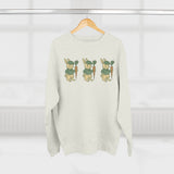 Playful Rabbit Sweatshirt - Cute Unisex Crewneck, Spring Apparel, Easter Gift, Cozy Wear, Animal Lover's Fashion
