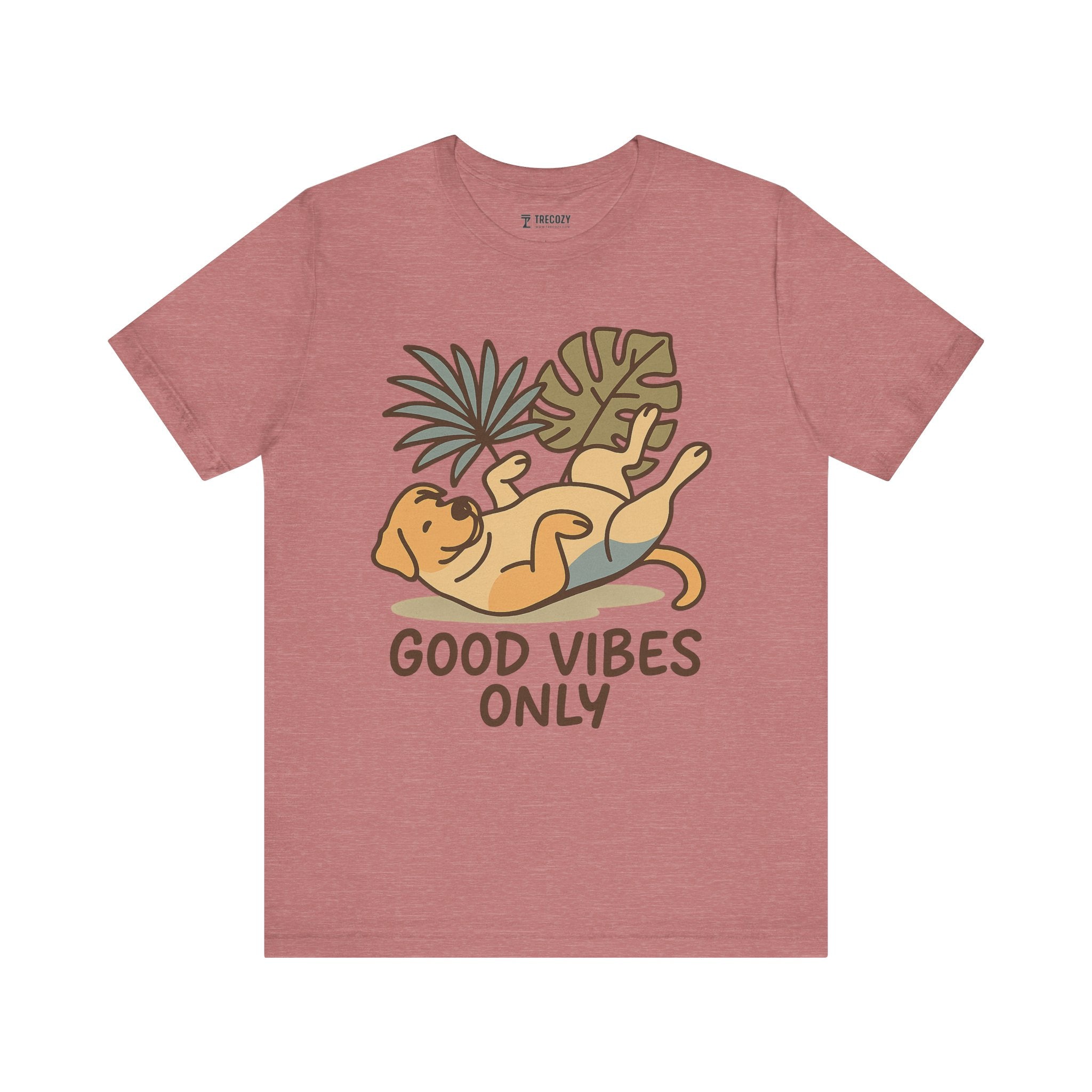 Good Vibes Only Dog Tee, Cozy TShirt, Gift for Pet Owners, Trending Cute Animal Top, Cute Dog Tshirt