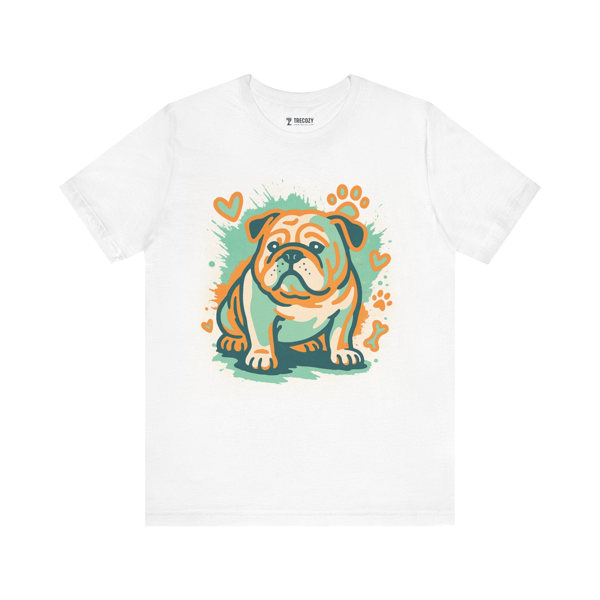 English Bulldog Tee, Cozy TShirt, Gift for Pet Owners, Trending Cute Animal Top, Cute Dog Tshirt