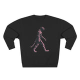Pink Leopard Crewneck Sweatshirt, Cozy Sweatshirt, Nature Lover Gift, Animal Sweatshirt, Casual Wear, Unisex Fashion