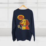 Woof Power Dog Sweatshirt, Funny Pet Lover Gift, Cute Unisex Crewneck, Animal Lover Apparel, Cozy Gift for Dog Owners