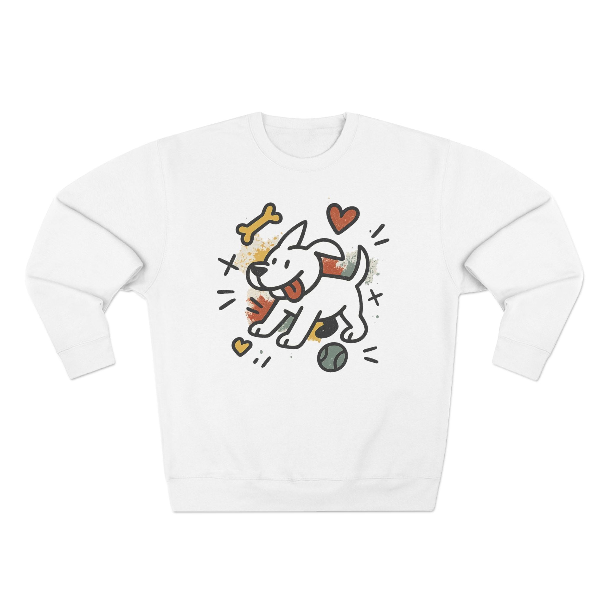 Cute Dog Lover Crewneck Sweatshirt, Cozy Pet Gift, Animal Lover Apparel, Fun Dog Design, Perfect for Dog Owners, Casual Everyday Wear