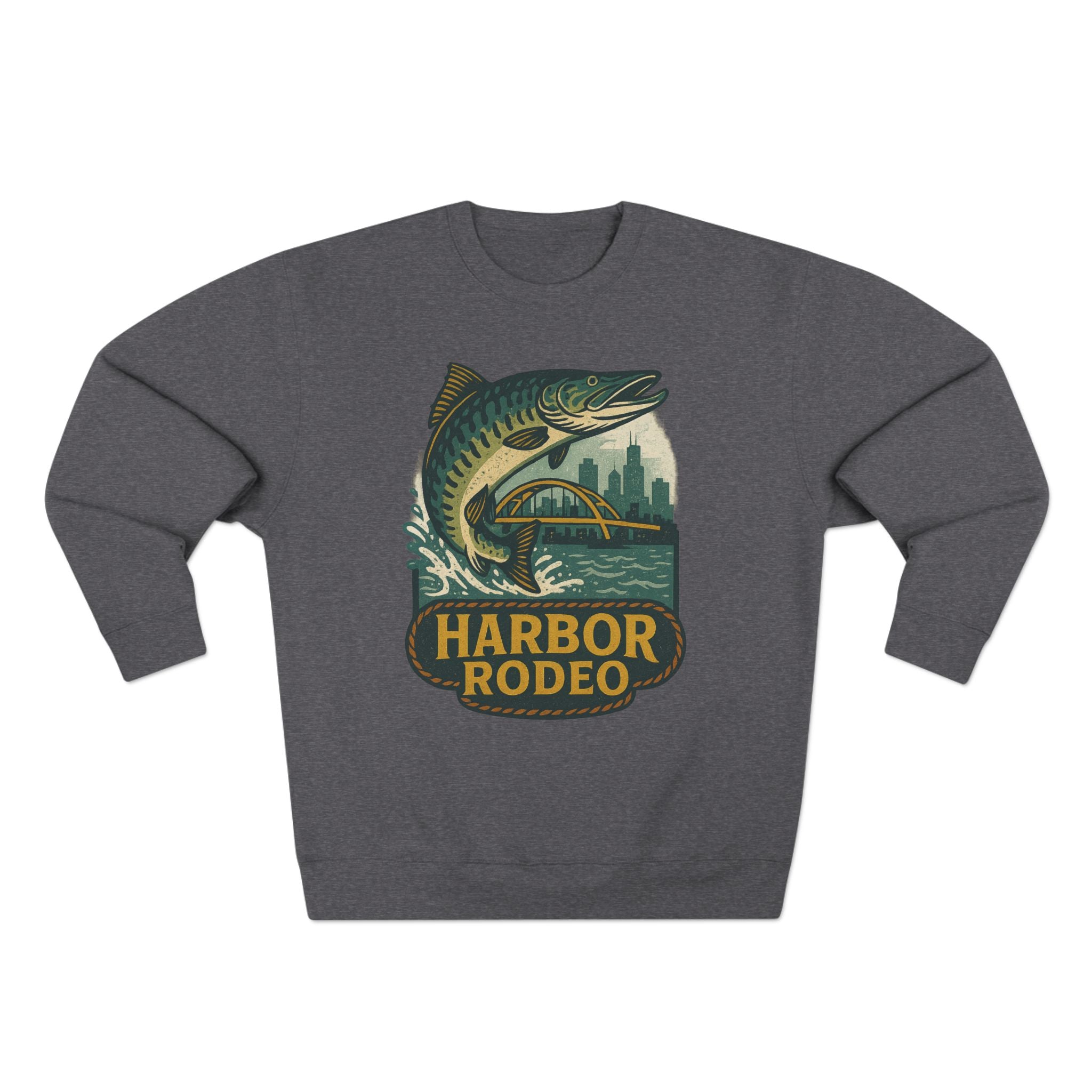 Harbor Rodeo Sweatshirt - Unisex Cozy Crewneck, Fall Fashion, Halloween Gift, Nature Lover Apparel, Casual Style