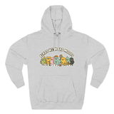 Birds with Bad Moods Adorable Fleece Hoodie, Cozy Sweatshirt, Relaxed Apparel, Gift for Friends, Casual Wear, Chill Hoodie