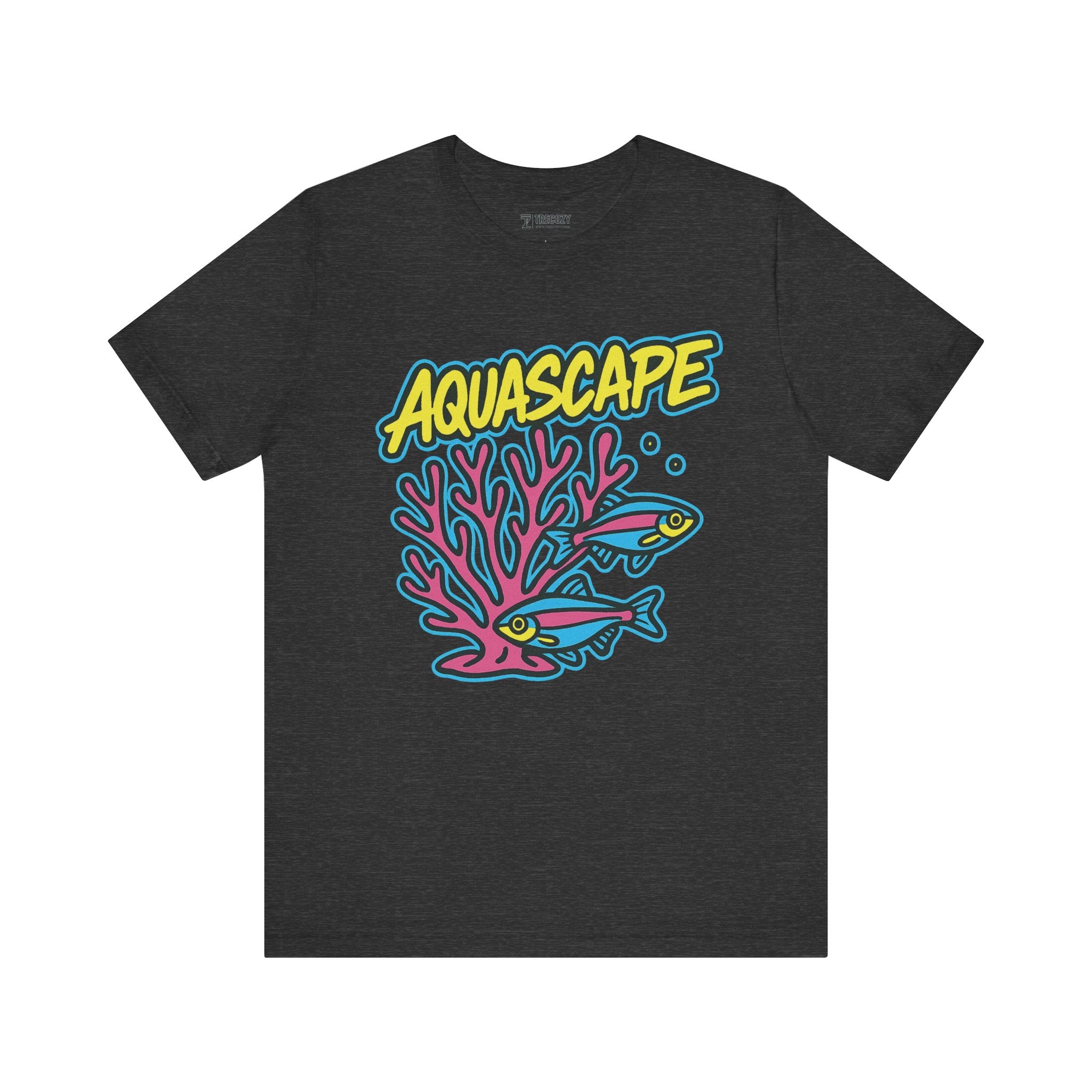 Aquascape Swimming Fish Tee, Cozy TShirt, Gift for Pet Owners, Trending Cute Animal Top, Cute Fish Tshirt