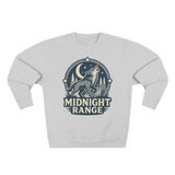 Midnight Range Wolf Sweatshirt | Cozy Unisex Crewneck | Perfect for Nature Lovers, Fall Adventures, and Bonfire Nights