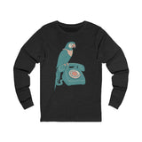 Vintage Parrot Long Sleeve Tee - Quirky Unisex Jersey Shirt for Bird Lovers, Casual Wear, Gift for Nature Enthusiasts, Funky Graphic [...]