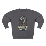 Night Watch Owl Sweatshirt - Unisex Cozy Crewneck, Fall Fashion, Halloween Gift, Nature Lover Apparel, Casual Style