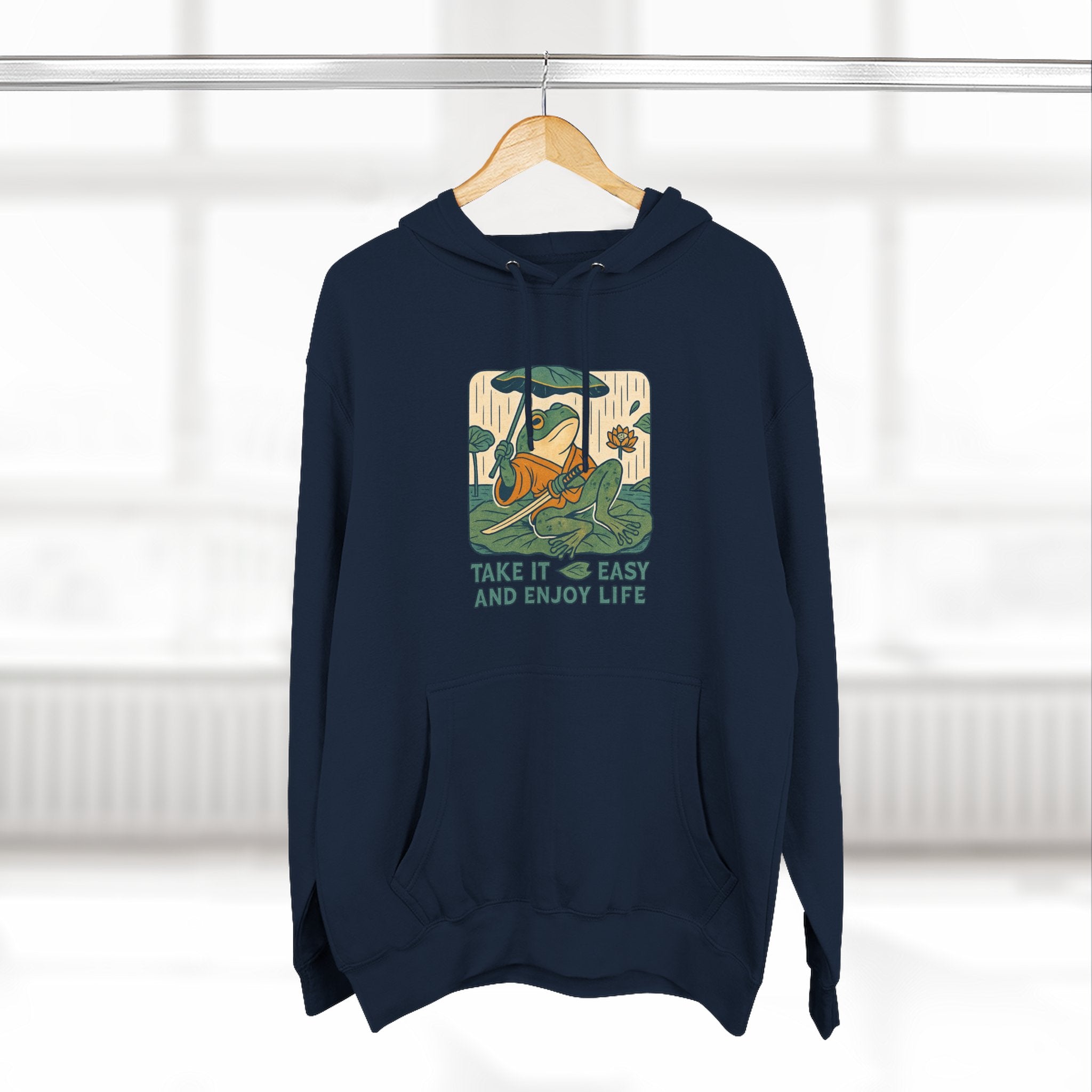 Chill Vibes Fleece Hoodie | Cozy Hoodie for Relaxation, Perfect for Gifts, Lounging, Nature Lovers, Casual Wear
