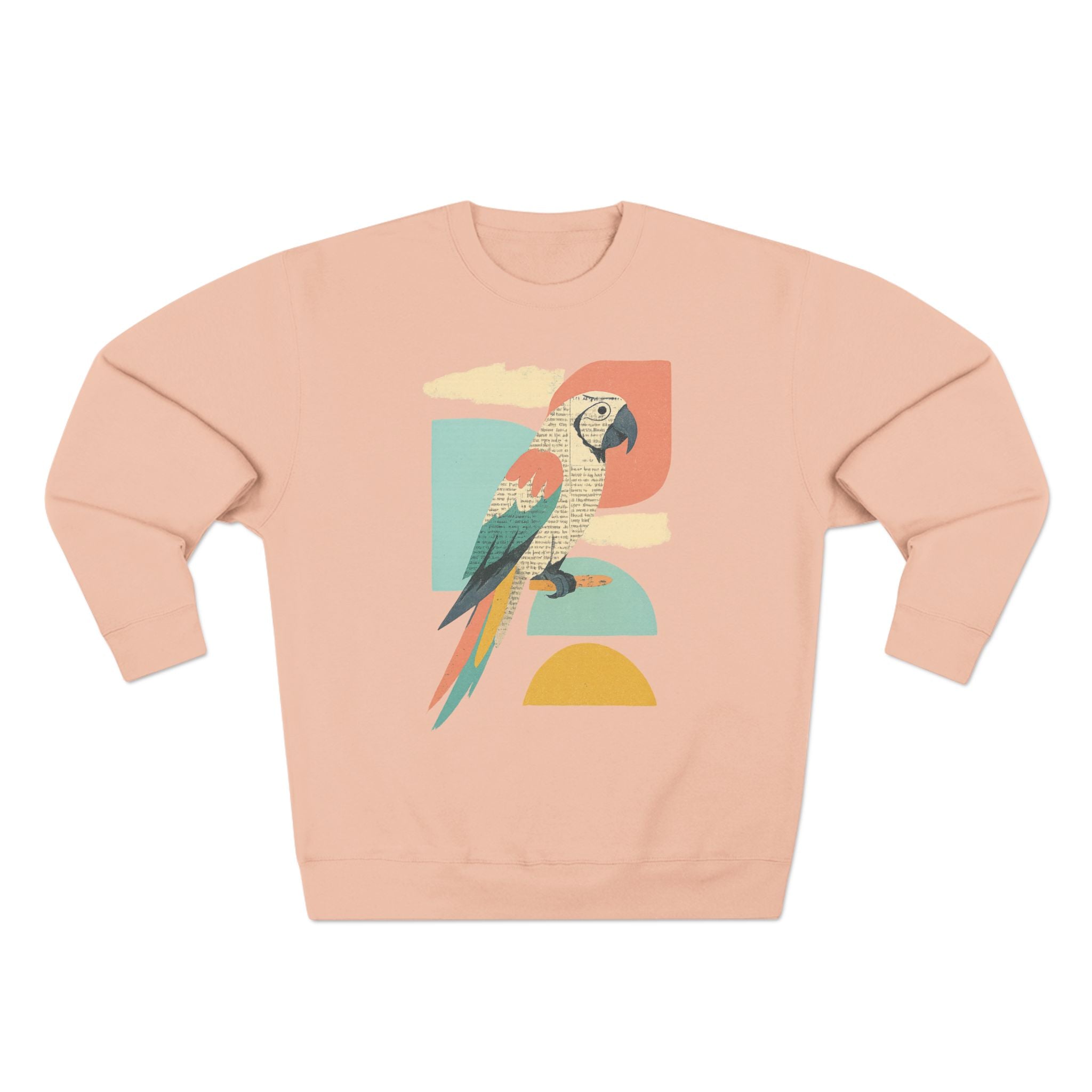 Tropical Parrot Sweatshirt, Cozy Crewneck for Bird Lovers, Casual Wear, Vacation Vibes, Unisex Fashion, Gift for Animal Enthusiasts