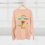 Cozy Pet-Themed Crewneck Sweatshirt - Best Friends Fur-Ever