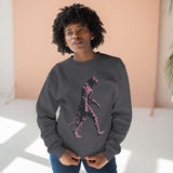 Pink Leopard Crewneck Sweatshirt, Cozy Sweatshirt, Nature Lover Gift, Animal Sweatshirt, Casual Wear, Unisex Fashion